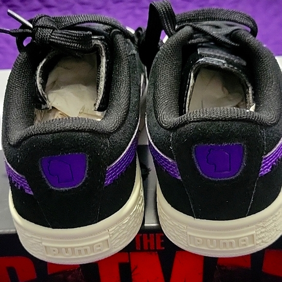 Puma x Batman Catwoman Black and Purple suede kids size 13C - Picture 4 of 6